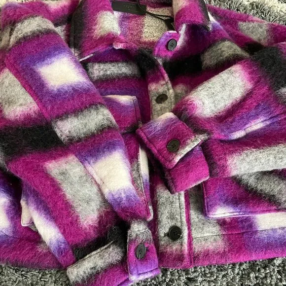 Blank NYC plaid cropped jacket (NWT) - Picture 5 of 9